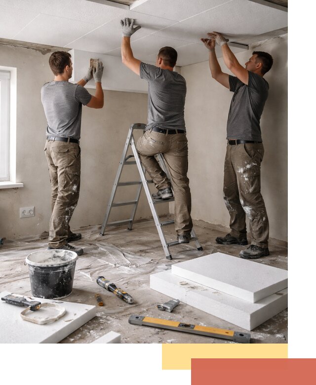 Утепление потолка пенопластом в Кинели быстро и качественно