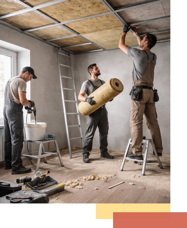 Шумоизоляция потолка в Кинели: профессиональный монтаж и отделка