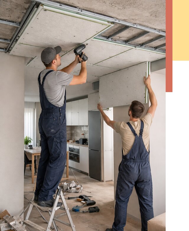 Шумоизоляция потолка панелями зипс в Кинели от 1885 руб. под ключ | ОТДЕЛОЧНИК-Кнл